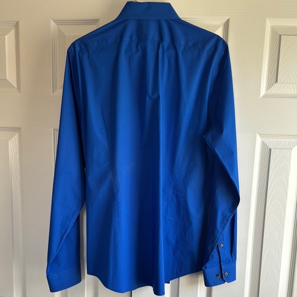 Express- 1MX Men's Blue Dress Shirt- L - Picture 3 of 3